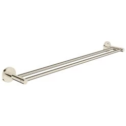 Grohe Essentials Double Towel Rail - Polsihed Nickel