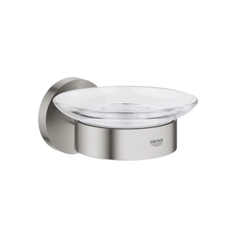 Grohe Essentials Soap Dish With Holder - Supersteel 1 Grohe Essentials Soap Dish With Holder - Supersteel