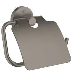 Grohe Essentials Toilet Roll Holder - Brushed Hard Graphite