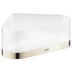 Grohe Selection Corner Shower Tray With Holder - Polished Nickel