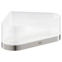 Grohe Selection Corner Shower Tray With Holder - Supersteel