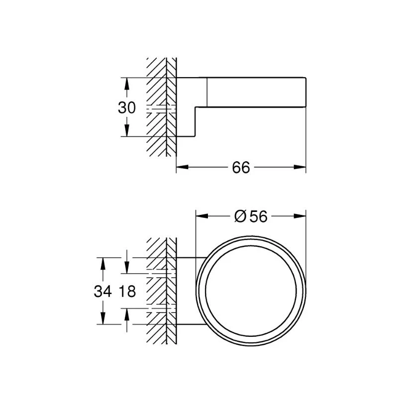 Grohe Selection Glass/Soap Dish Holder - Brushed Cool Sunrise 3 Grohe Selection Glass/Soap Dish Holder - Brushed Cool Sunrise - Image 3