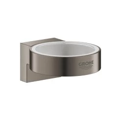 Grohe Selection Glass/Soap Dish Holder - Brushed Hard Graphite
