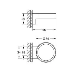 Grohe Selection Glass/Soap Dish Holder - Chrome 5 Grohe Selection Glass/Soap Dish Holder - Chrome -Shower Accessories grohe selection glass soap dish holder chrome 41027000 2