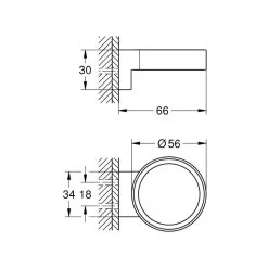 Grohe Selection Glass/Soap Dish Holder - Warm Sunset -Shower Accessories grohe selection glass soap dish holder warm sunset 41027da0 2