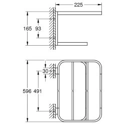 Grohe Selection Multi-Towel Rack - Hard Graphite 5 Grohe Selection Multi-Towel Rack - Hard Graphite -Shower Accessories grohe selection multi towel rack hard graphite 41066a00 2