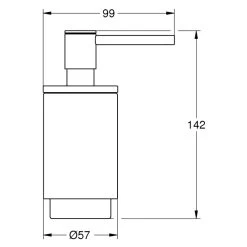 Grohe Selection Soap Dispenser - Cool Sunrise -Shower Accessories grohe selection soap dispenser cool sunrise 41028gl0 2