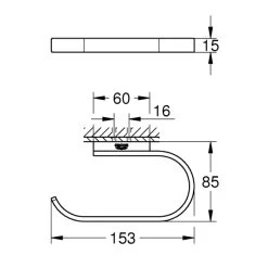 Grohe Selection Toilet Roll Holder - Polished Nickel 5 Grohe Selection Toilet Roll Holder - Polished Nickel -Shower Accessories grohe selection toilet roll holder polished nickel 41068be0 2
