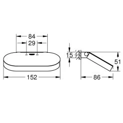 Grohe Selection Toilet Roll Holder With Cover- Brushed Hard Graphite -Shower Accessories grohe selection toilet roll holder with cover brushed hard graphite 41069al0 2