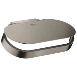 Grohe Selection Toilet Roll Holder With Cover- Brushed Hard Graphite