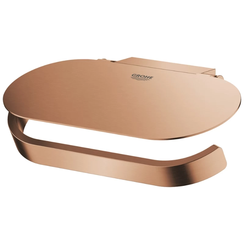 Grohe Selection Toilet Roll Holder With Cover - Brushed Warm Sunset 2 Grohe Selection Toilet Roll Holder With Cover - Brushed Warm Sunset - Image 2