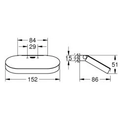 Grohe Selection Toilet Roll Holder With Cover - Chrome -Shower Accessories grohe selection toilet roll holder with cover chrome 41069000 2