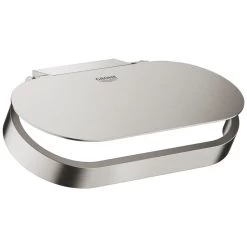 Grohe Selection Toilet Roll Holder With Cover - Supersteel