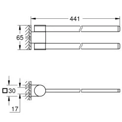 Grohe Selection Towel Holder - Pivotable - Polished Nickel 5 Grohe Selection Towel Holder - Pivotable - Polished Nickel -Shower Accessories grohe selection towel holder pivotable polished nickel 41063be0 2