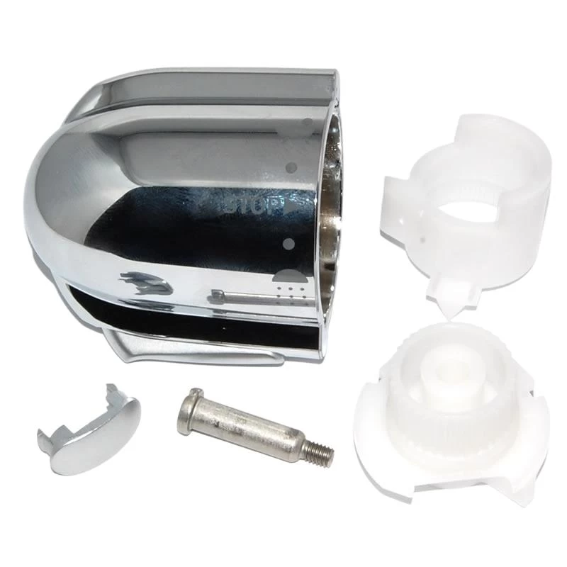 Grohe Grohtherm 3000 Flow Control Handle - Chrome/satin 2 Grohe Grohtherm 3000 Flow Control Handle - Chrome/satin - Image 2