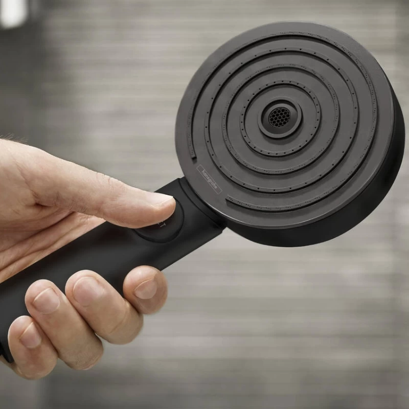 Hansgrohe Pulsify Select S 105 EcoSmart 3jet Activation Shower Head - Matt Black 2 Hansgrohe Pulsify Select S 105 EcoSmart 3jet Activation Shower Head - Matt Black - Image 2