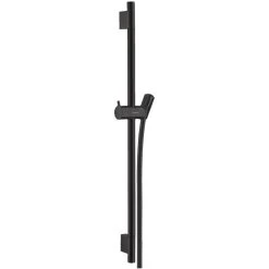 Hansgrohe Unica Shower Rail S Puro - 65cm With Shower Hose - Matt Black