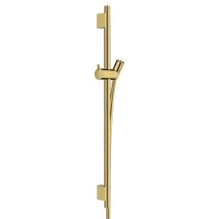 Hansgrohe Unica Shower Rail S Puro - 65cm With Shower Hose - Polished Gold Optic