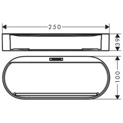 Hansgrohe WallStoris Storage Basket - Matt White -Shower Accessories hansgrohe wallstoris storage basket matt white 27913700 2