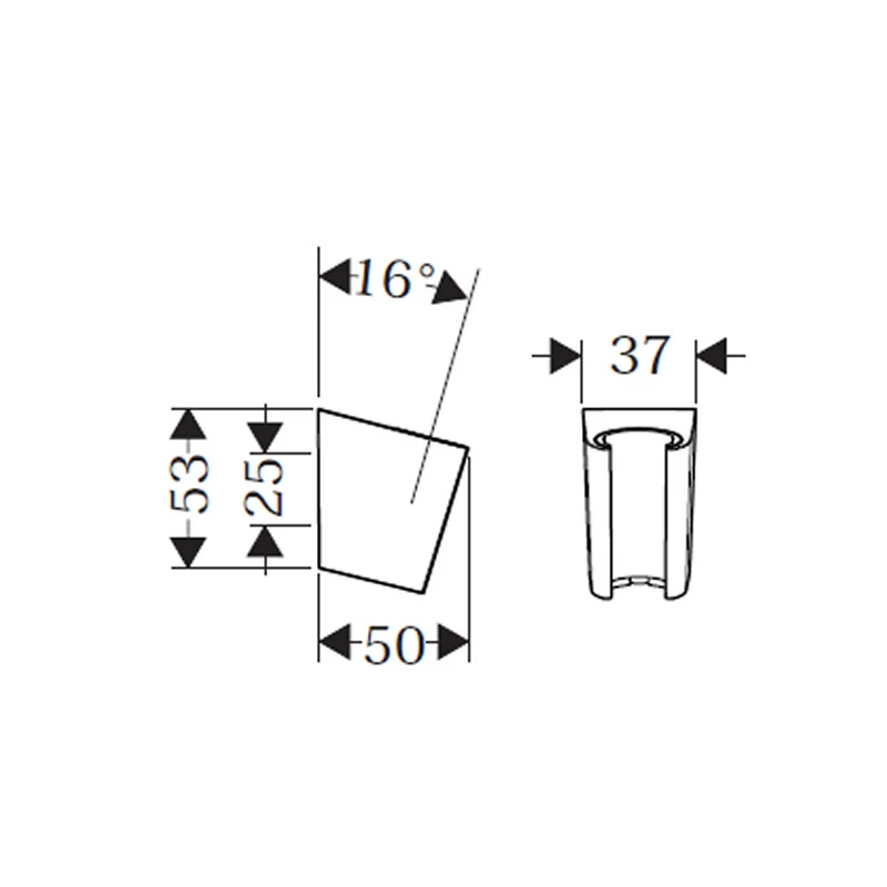 Hansgrohe Porter'S Shower Head Holder - Chrome 2 Hansgrohe Porter'S Shower Head Holder - Chrome - Image 2