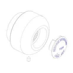 Heritage Ryde Control Knob - Chrome