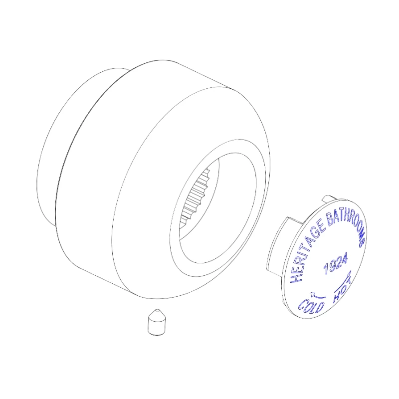 Heritage Ryde Control Knob - Chrome 1 Heritage Ryde Control Knob - Chrome