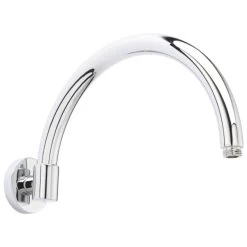 Hudson Reed Curved Wall Mounted Shower Arm - Chrome