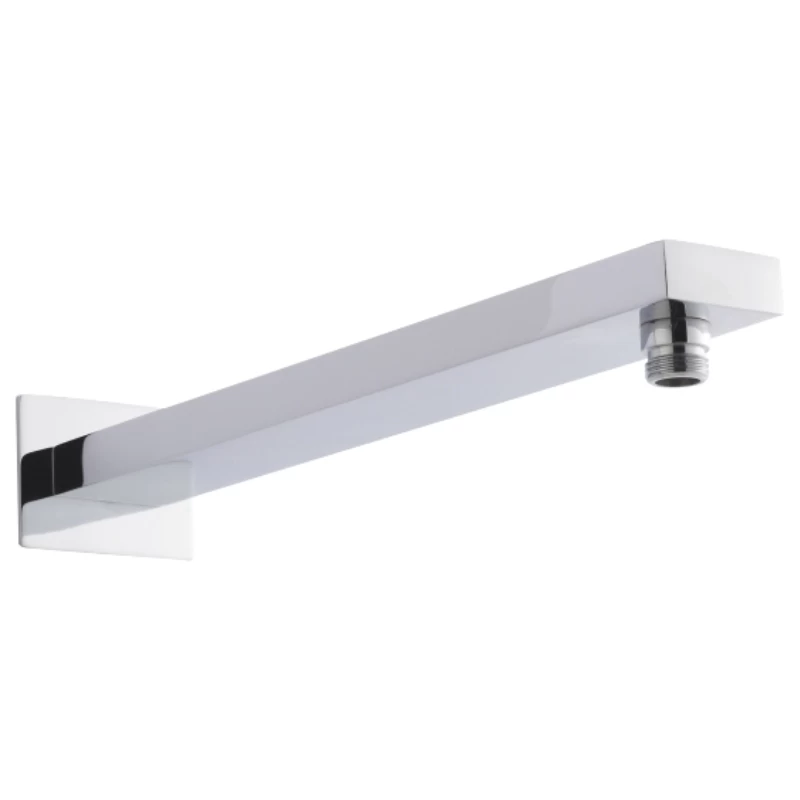 Hudson Reed Large Rectangular Shower Arm - Chrome 1 Hudson Reed Large Rectangular Shower Arm - Chrome