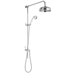 Hudson Reed Victorian Grand Rigid Riser Kit With Diverter - Chrome