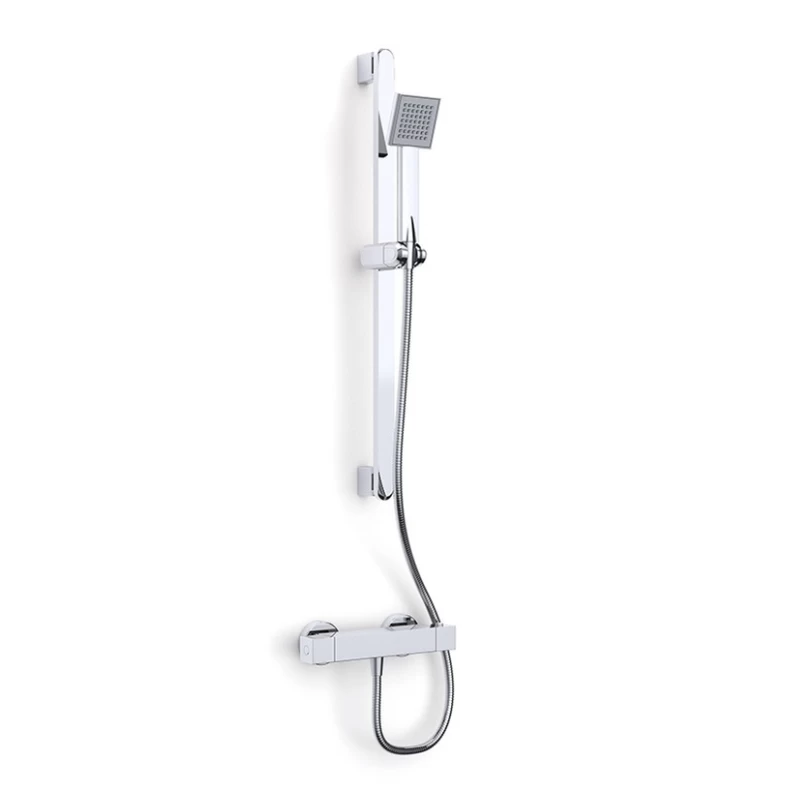 Inta Nulo Safe Touch Thermostatic Bar Mixer Shower - Chrome 1 Inta Nulo Safe Touch Thermostatic Bar Mixer Shower - Chrome