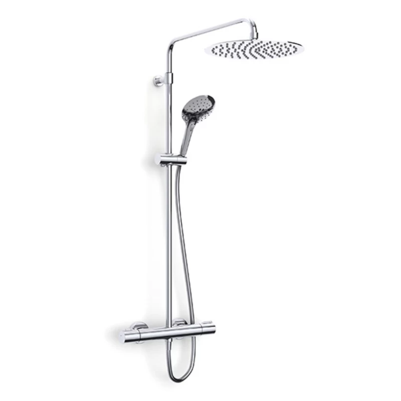 Inta Puro Deluxe Dual Thermostatic Bar Mixer Shower - Chrome 1 Inta Puro Deluxe Dual Thermostatic Bar Mixer Shower - Chrome