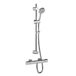 Inta Puro Safe Touch Thermostatic Bar Mixer Shower - Chrome