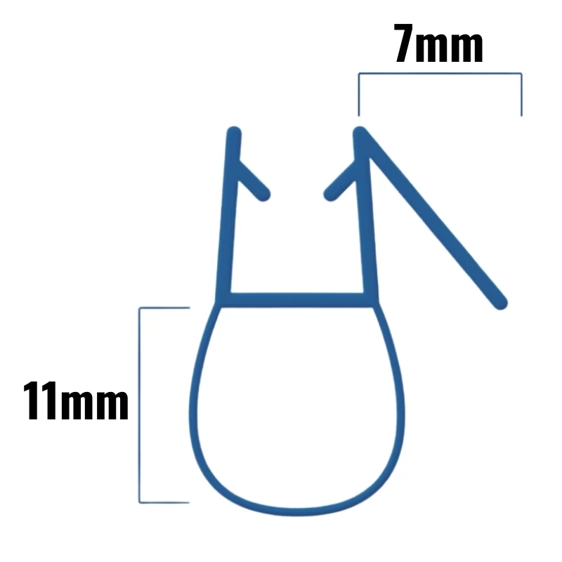 Inventive Creations Aqua Seal - 4-6mm Glass - 11mm - 1900mm Long 2 Inventive Creations Aqua Seal - 4-6mm Glass - 11mm - 1900mm Long - Image 2