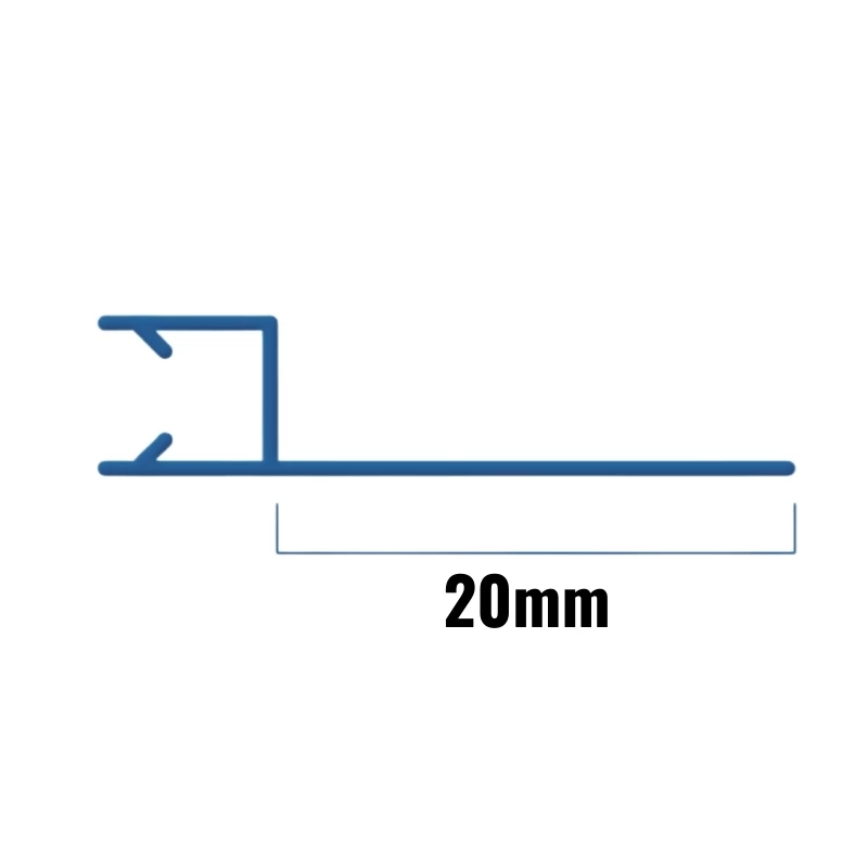 Inventive Creations Inline Seal - 4-6mm Glass - 20mm - 1900mm Long 2 Inventive Creations Inline Seal - 4-6mm Glass - 20mm - 1900mm Long - Image 2