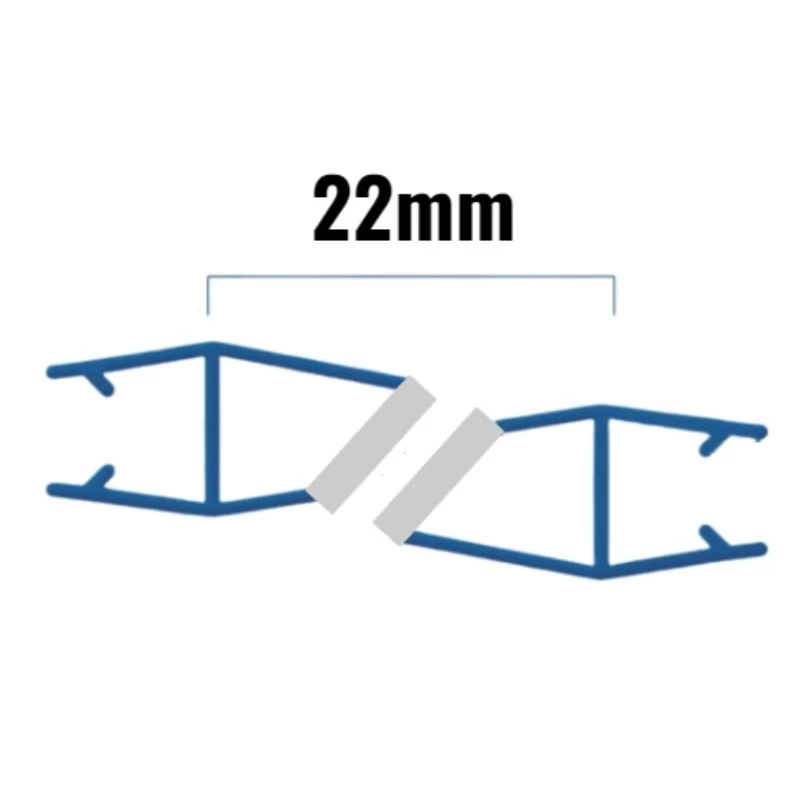 Inventive Creations Magnetic Inline Seals - 10mm Glass - Pair - 1900mm Long 2 Inventive Creations Magnetic Inline Seals - 10mm Glass - Pair - 1900mm Long - Image 2