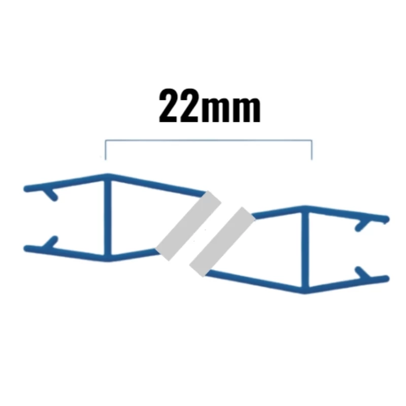 Inventive Creations Magnetic Inline Seals - 6mm Glass - Pair - 1900mm Long 2 Inventive Creations Magnetic Inline Seals - 6mm Glass - Pair - 1900mm Long - Image 2