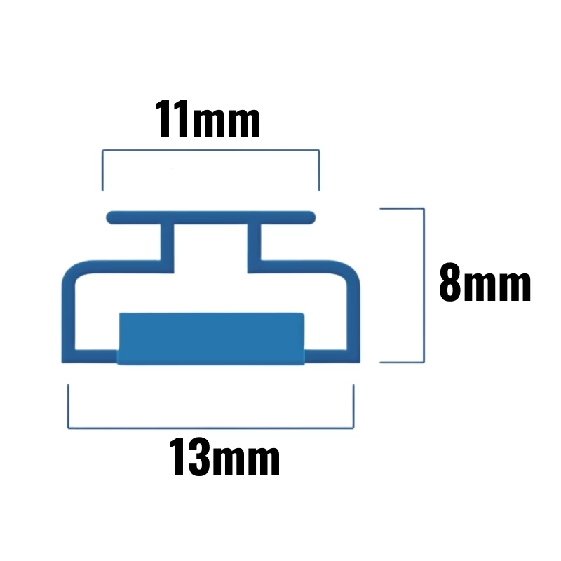 Inventive Creations T Section 11mm Magnetic Seal - Channel - Pair - 1900mm Long 2 Inventive Creations T Section 11mm Magnetic Seal - Channel - Pair - 1900mm Long - Image 2