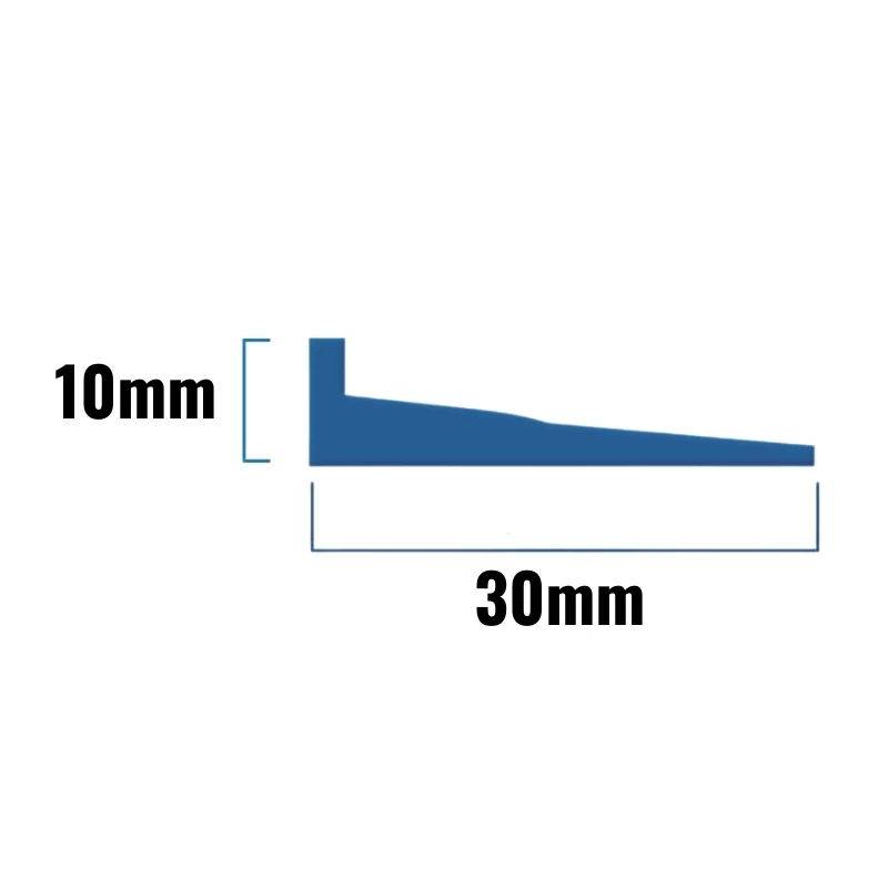 Inventive Creations Wedge Wetroom Seal - White - 1200mm Long 2 Inventive Creations Wedge Wetroom Seal - White - 1200mm Long - Image 2