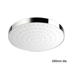 Mira Beat 250mm Shower Head - Chrome/white