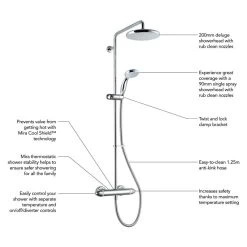 Mira Coda Pro ERD Mk 2 Thermostatic Bar Mixer Shower With Diverter - Chrome -Shower Accessories mira coda pro erd thermostatic bar mixer shower with diverter chrome 1836.006 3