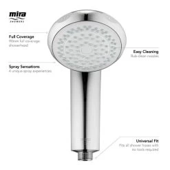 Mira Logic Adjustable Shower Head - Chrome (was 450.35) -Shower Accessories mira logic adjustable shower head chrome 2.1605.176 2