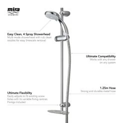 Mira Nectar Shower Fittings Kit Complete - Chrome 7 Mira Nectar Shower Fittings Kit Complete - Chrome -Shower Accessories mira nectar shower fittings kit complete chrome 2.1703.006 3