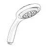 Mira 360r Shower Head - White