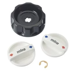 Mira 8 Control Knob Set - White/black